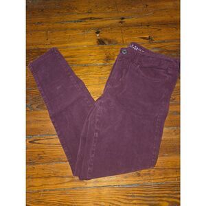 American Eagle Outfitters Burgundy Jeans 360° Stretch Jegging Size 12